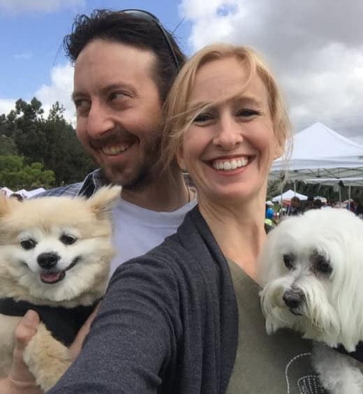 Mandy and Kyle with Doggies