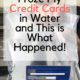 Froze my credit cards in water and this is what happened